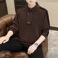 Stand Collar Half Zip Fleece Sweatshirt