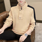 Stand Collar Half Zip Fleece Sweatshirt