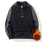 Stand Collar Half Zip Fleece Sweatshirt
