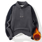 Stand Collar Half Zip Fleece Sweatshirt