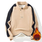 Stand Collar Half Zip Fleece Sweatshirt