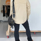 HALF NECK THUMBHOLE CUFF PULLOVER SWEATSHIRT