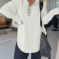 HALF NECK THUMBHOLE CUFF PULLOVER SWEATSHIRT