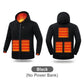 Warm Gift! USB Heated Casual Hoodie Jacket