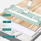 Flat Mop with Stainless Steel Handle, come with Reusable Washable Mop Cloths