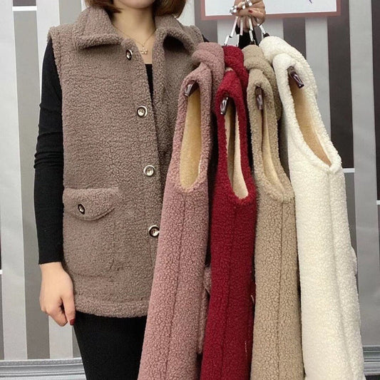 [perfect gift] Women's Winter Plush Warm Vest(🔥45% off🔥)