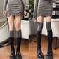 [Three-part compression socks] Wear comic legs