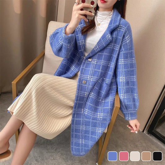 [Winter Gift] Faux Woolen Mid Length Coat