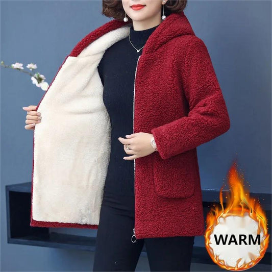 🔥HOT SALE 32.99🔥🎅Women's Hooded Padded Thickened Winter Jacket(41% OFF)