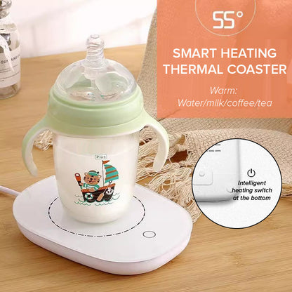 [ideal gift]Smart Heating Thermal Coaster