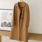[Best Gift For Her] Women's Double-Faced Faux Wool Tweed Long Coat