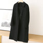 [Best Gift For Her] Women's Double-Faced Faux Wool Tweed Long Coat