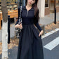 👗Black Long Sleeve Dress