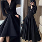 👗Black Long Sleeve Dress