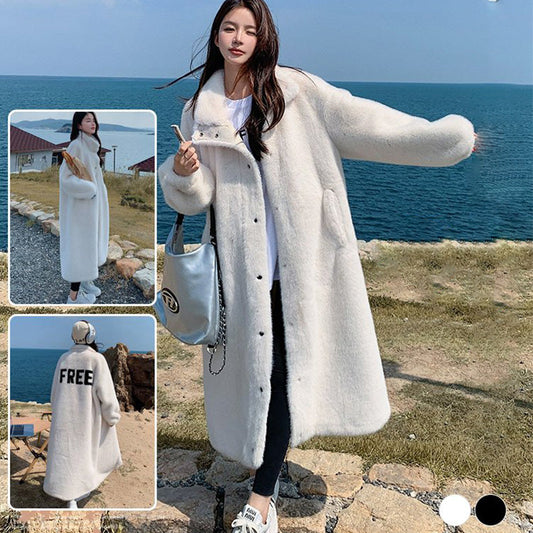 [Best Gift For Her] Women's Faux Lambswool Warm Coat