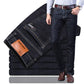🎊Christmas Pre-sale - 50% Off🎊 Men's Stretch High Waisted Faux Velvet Lined Warm Jeans