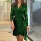 [Best Gift for Her] Fashion Sexy Sequined Solid Color Waisted Dress for Lady