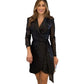 [Best Gift for Her] Fashion Sexy Sequined Solid Color Waisted Dress for Lady