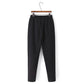 Gift Choice - Cozy Thickened Elastic Waistband Tapered Casual Pants