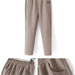 Gift Choice - Cozy Thickened Elastic Waistband Tapered Casual Pants