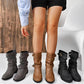 👢Women's Low Heel Buckle Boots