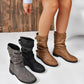 👢Women's Low Heel Buckle Boots