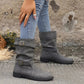 👢Women's Low Heel Buckle Boots