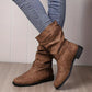 👢Women's Low Heel Buckle Boots