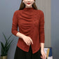Half High Neck Slim Warm Bottom Shirt