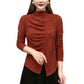 Half High Neck Slim Warm Bottom Shirt
