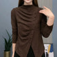 Half High Neck Slim Warm Bottom Shirt