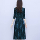 👗Women's Long Sleeve V-neck Dress with Pockets