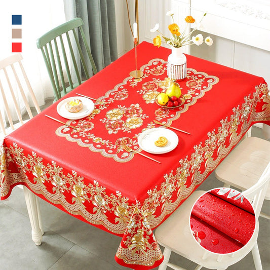 🔥Last Day Sale 50%🔥Luxury Waterproof & Oil-Proof Wash-Free Square Tablecloth