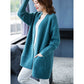 Women's Simple Knitted Long Cardigan
