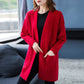 Women's Simple Knitted Long Cardigan