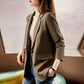 🎉New Product Launch💐– Simple Casual Draped Blazer（48%OFF）
