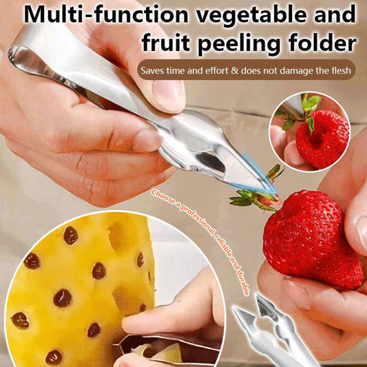 Multi-Functional Fruit And Vegetable Stem Remover Clip