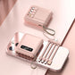 Fast Charging 20000mAh Mini Power Bank with Built-in Cables